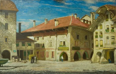The Wine Store (óleo sobre lienzo)