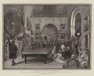 Un entretenimiento vespertino en la casa de campo del Duque de Argyll