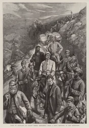 India en Escocia, un príncipe indio regresando de un día de caza en las Tierras Altas