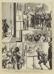 Nuestros visitantes indios en Londres, en la Galería Nacional