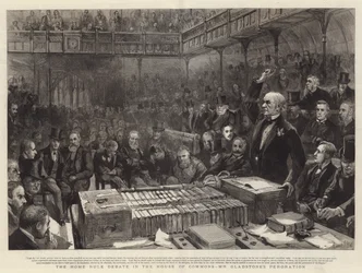 El debate sobre la autonomía en la Cámara de los Comunes, la peroración de Mr. Gladstone