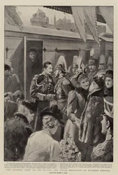 La Visita del Kaiser a la Reina, la Recepción Real en la Estación de Windsor
