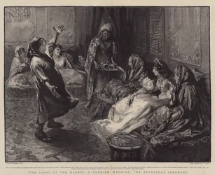 La luz del harén, una boda turca, la ceremonia de compromiso