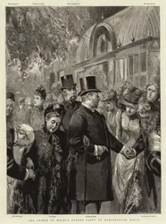 Fiesta en el jardín del Príncipe de Gales en Marlborough House