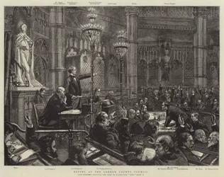 Votación en el Consejo del Condado de Londres