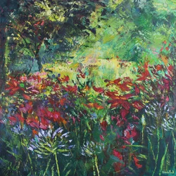 Precioso jardín de verano