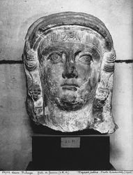 Cabeza de una dama de Palmira, mediados del siglo II d.C.