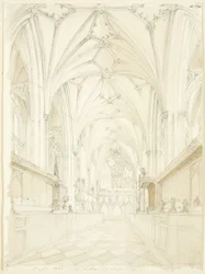 Coro de la Catedral de Bristol mirando al este