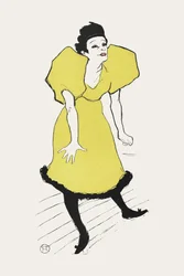 Retrato de la actriz cómica Polaire en el escenario (1895)