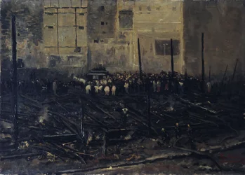 Le Bazar de la Charité tras el incendio del 4 de junio