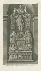 Interior de la Iglesia de Patshull - Tumbas de Astley