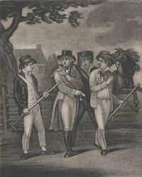 La captura del Mayor André por los incorruptibles Paulding, Williams y Vanvert, 4 de julio de 1812