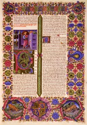 Primera carta de Pablo a los Tesalonicenses, del Volumen II de la Biblia de Borso d