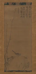 Lavandera sobre una roca, mediados del siglo XIV