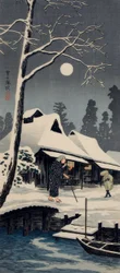 Luz de luna sobre la nieve