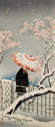 Ciruelo en la nieve