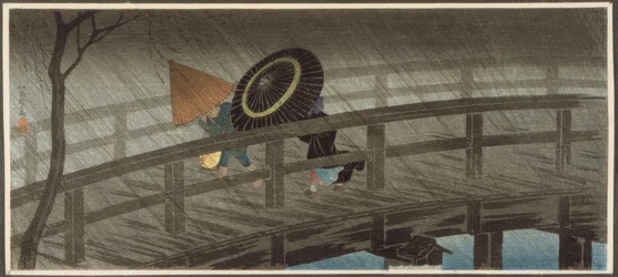 Lluvia en el puente Izumi
