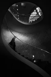 Una espectacular escalera de caracol