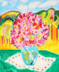 Flores de montaña de vivos colores