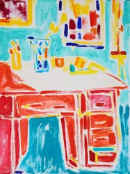 Escritorio de estudio Vibrant