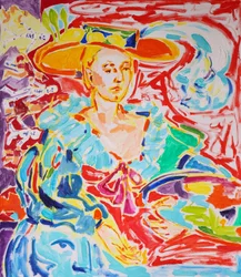 Mujer llena de vida con sombrero