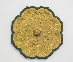 Espejo (bronce y oro)