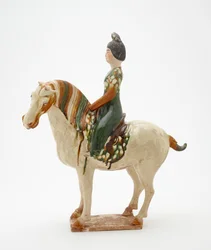 Mujer a caballo, Dinastía Tang, c.700-750