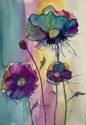Amapolas abstractas llenas de colorido