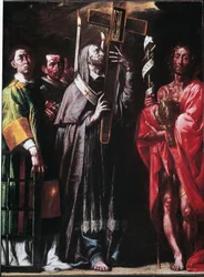 San Carlos llevando el Santo Clavo