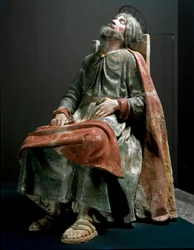 El ángel anunciando a José el nacimiento de Jesús (detalle)
