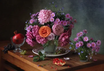 Flores y frutas de otoño