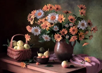 Flores y frutas de otoño