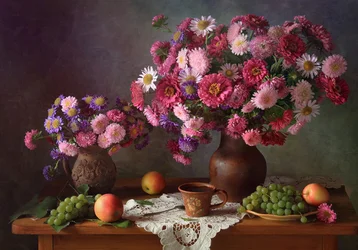 Flores y frutas de otoño