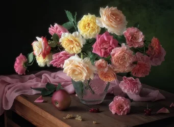Ramo romántico de rosas