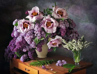 Naturaleza muerta floral primaveral