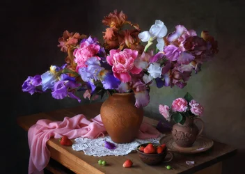 Naturaleza muerta veraniega llena de colorido