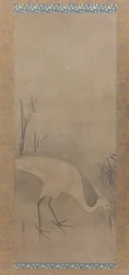 Garza blanca Shirosagi zu, principios del siglo XVII