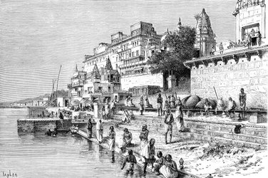 Benarés Varanasi, India, 1895