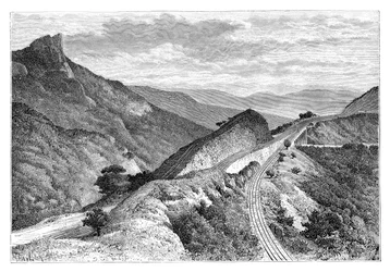 El Bhor Ghat, cerca de Khandala, India, 1895