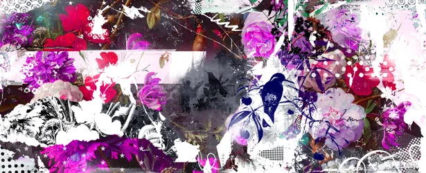 Abloom, 2015 (técnica mixta sobre lienzo)