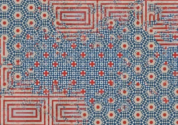 Bandera abstracta, 2014 (Collage sobre lienzo)