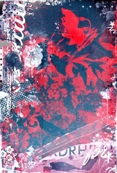 Más allá del ocio, 2015 (Collage sobre lienzo)