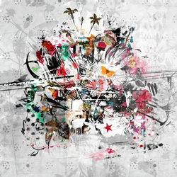 Todo a la vez, 2014 (Collage sobre lienzo)