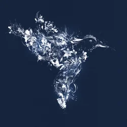 Floralbird, 2019 (técnica mixta sobre lienzo)