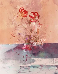 Floriage II, 2020 (técnica mixta sobre lienzo)