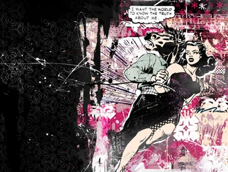 Quiero que el mundo sepa la verdad sobre mí, 2015 (Collage sobre lienzo)