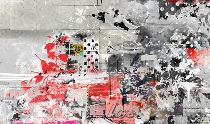 Collage de amor, 2016 (Collage sobre lienzo)