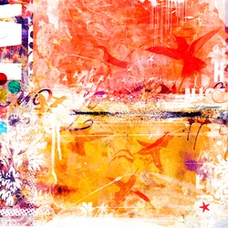 Esta tarde dura para siempre, 2014 (técnica mixta sobre lienzo)