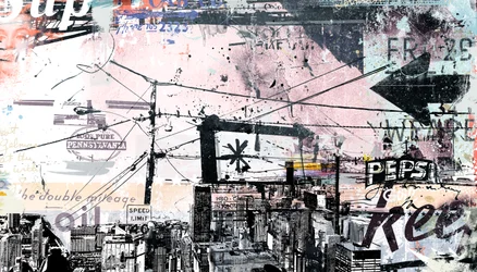 Urbanise, 2016 (Collage sobre lienzo)