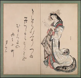 Cortesana Leyendo una Carta, Principios de 1800s